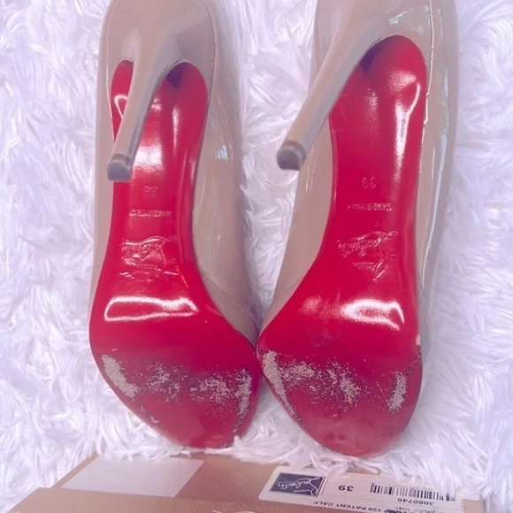 🔥Christian Louboutin Nude PumpBEIGE Size 8 - Picture 13 of 13